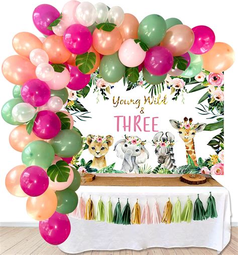 Buy Young Wild And Three Birthday Decorations Supplies Young Wild And