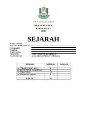 Kajian kes sejarah tingkatan 1 2018. KAJIAN KES SEJARAH TINGKATAN 2 2018.docx - SMK TAMAN BUKIT ...