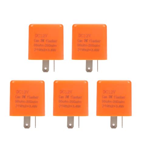 Buy 2 Pin Flasher Relay Adjustable Indicator Relay 5 Pcs 12V DC LED