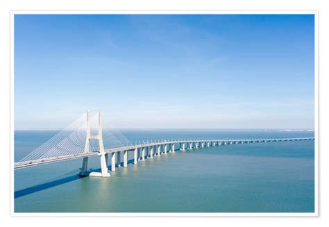 Vasco da gama, rio de janeiro, brazil. Vasco da Gama Brücke nach Lissabon Poster online bestellen ...