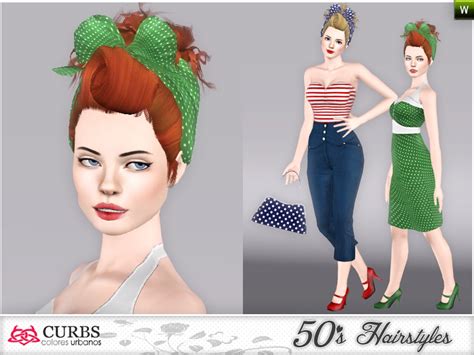 The Sims Resource Curbs 50s Hairstyles05v2
