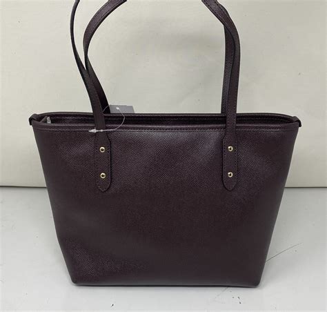 Nwt Coach Mini City Zip Tote Leather Purse Bag Oxblood 22967 Ebay