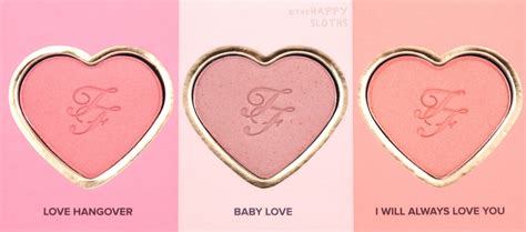 Too Faced Love Flush Blush Wardrobe Review And Swatches The Happy