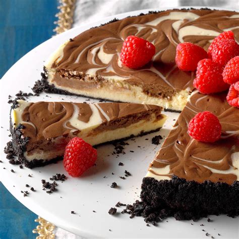 Chocolate Swirled Cheesecake Recipe Taste Of Home