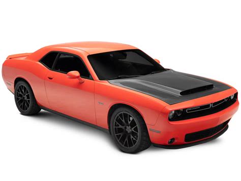 Challenger Demon Style Hood With Vent Scoop Carbon Fiber 08 23