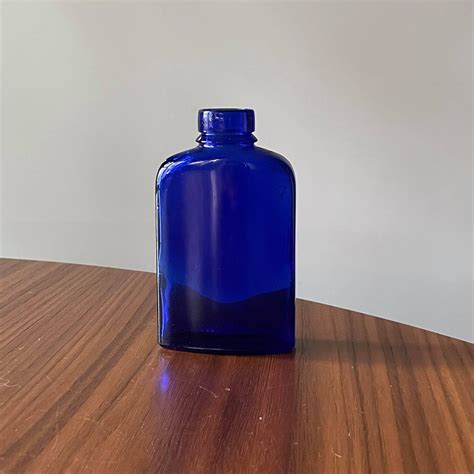 Vintage Cobalt Blue Bottle Bourjois Blue Decor Cobalt Blue Etsy