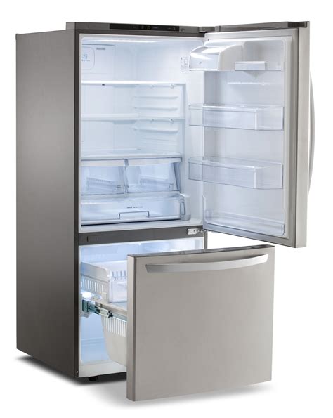 Lg Appliances Stainless Steel Bottom Freezer Refrigerator 221 Cu Ft