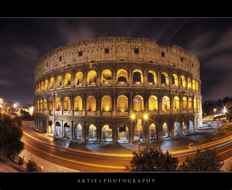 All Sizes The Night Lights Of The Colosseum Rome Italy Hdr
