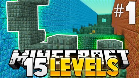 Minecraft 15 Levels Of Parkour 1 Youtube