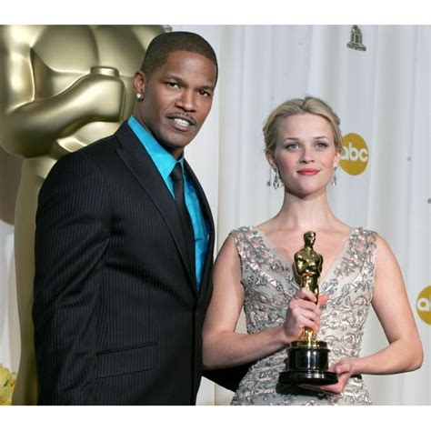 Jamie Foxx Reese Witherspoon In The Press Room For Oscars 78th Annual