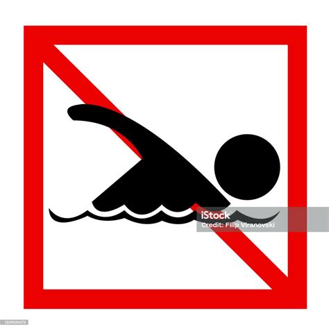 No Swimming Sign Stock Illustration Download Image Now Istock