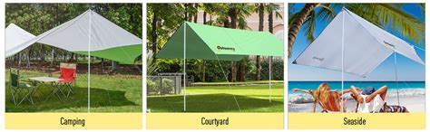 Sun shade sails are an artistic shade canopy that provides sun shade and uv protection for your family in parks and other outdoor living spaces. Amazon.com : Outsunny Sun Sail Shade Canopy Adjustable ...