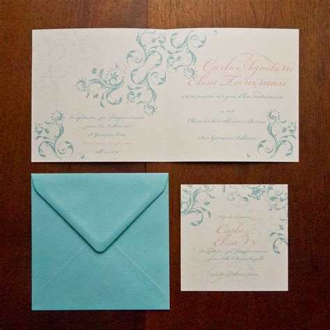 Il tuo matrimonio inizia a prendere forma. Partecipazione di matrimonio classica mod 1 ...