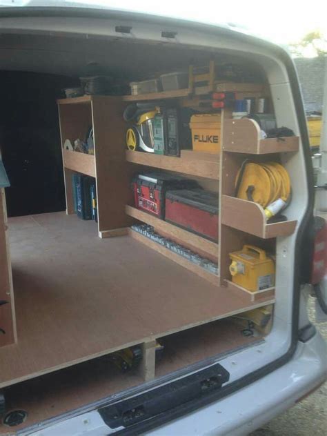 Electricians Van Rack Van Storage Diy Van Storage Ideas Van Racking