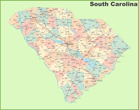 Maps Of South Carolina Fotolip Com Rich Image And Wal