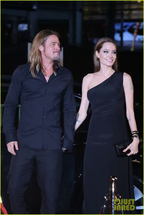 Angelina Jolie And Brad Pitt World War Z Tokyo Premiere Photo