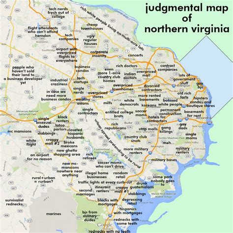 This Map Of Northern Virginia Will Probably Offend Everyone Northern