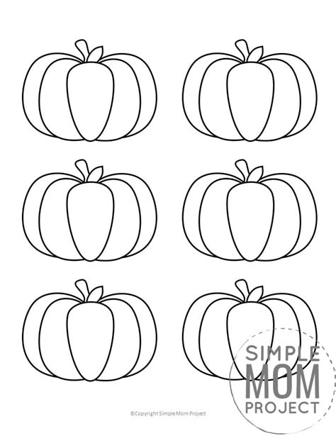 Pumpkin Templates In Large And Small Free Printable Outline
