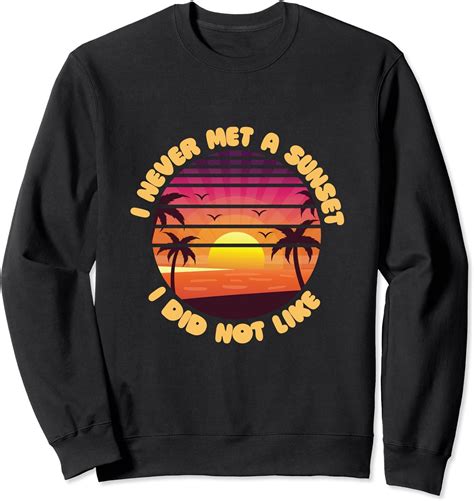 Retro Sunset On Water Tshirt Sweatshirt Uk Fashion