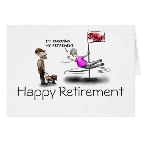 Happy Retirement Female Cartoon Greeting Card Zazzle