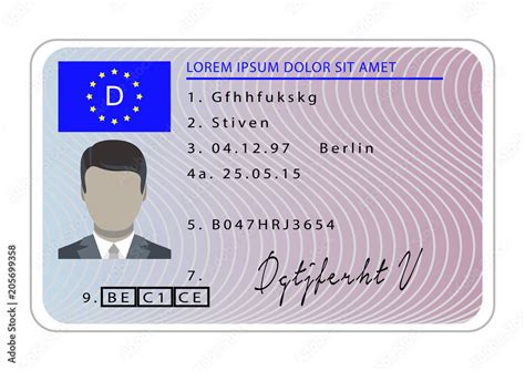 Germany Driver License Card Cartoon Of Germany Driver License Card