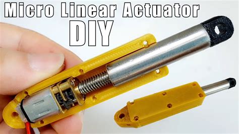 Diy How To Make Micro Linear Actuator For