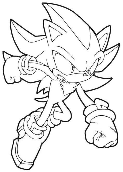 Fire Sonic Super Sonic Coloring Pages Kidsworksheetfun