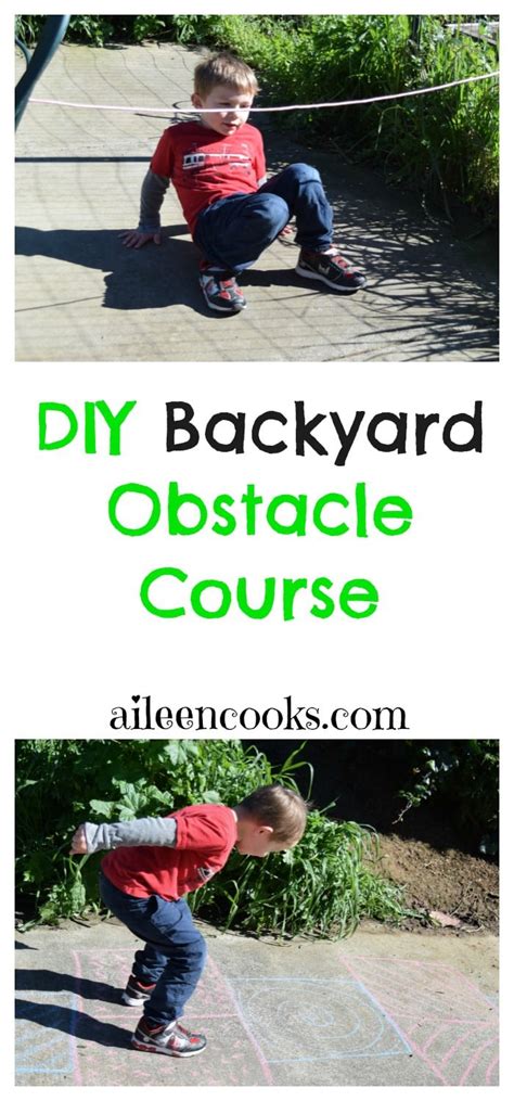 Prepare the backyard pick start and end points for the course and mark them with traffic cones. DIY Backyard Obstacle Course - Aileen Cooks