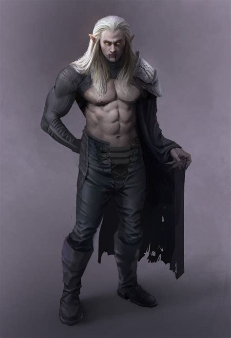 Elven Vampire Male Vampire Character Portraits Male Elf