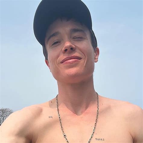 Elliot Page Shares Shirtless Selfie While Reflecting On Dysphoria