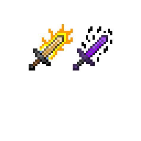 Espada Fire Sword Pixel Art Hd Png Download Kindpng