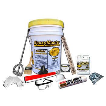 This is an excellent way to protect your garage, kitchen or basement floor from cracking, chipping, road salt or car oil. EpoxyMaster® Do-it-yourself Epoxy Floor-coating Kit