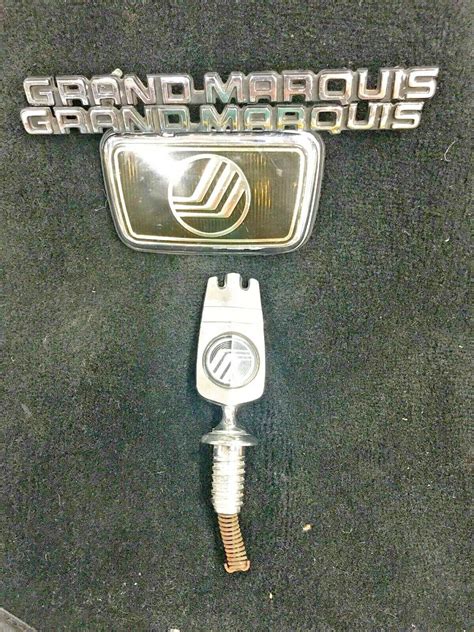 Piece Set Of Grand Marquis Emblems W Hood Ornament And