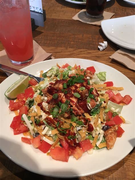 It didn't seem like a pizza to me but more like a flat bbq. BBQ Chicken Salad from CPK (With images) | Restaurant ...
