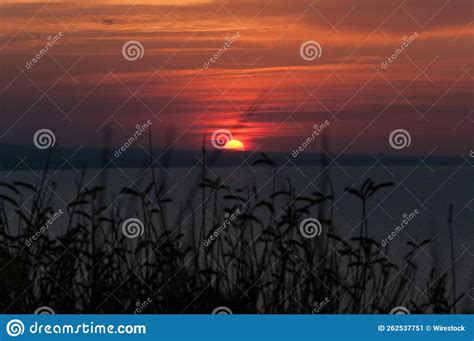 Beautiful Sunset Sky Over The Adriatic Sea Stock Image Image Of Shore