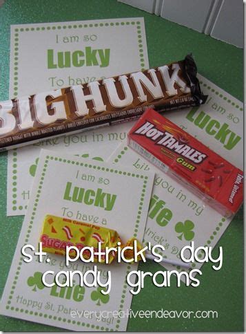 Louis, mo we also offer nationwide shipping (usps & fedex) and we can provide a wide variety of options such as local delivery in the st. Cute St. Patrick's day candy gram printable | St Patrick's ...