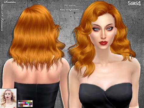36 Colors Found In Tsr Category Sims 4 Female Hairstyles Hair