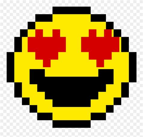 Emoji Pixel Art Facile Smiley Clipart 241725 Pinclipart