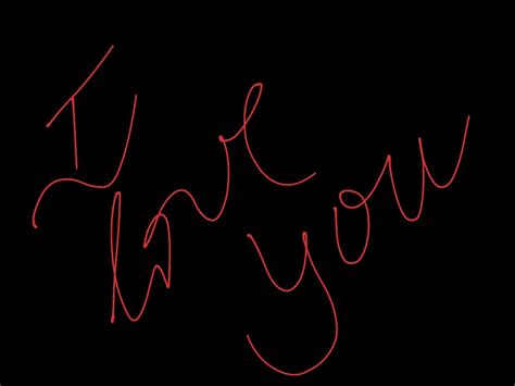 I Love You Art Text Calligraphy I Love You Cursive Showme