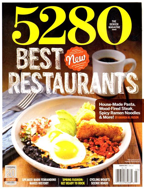 Denver Magazine Covers Date Cover Food Crawl 5280 Magazine