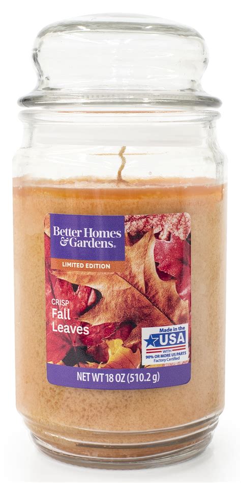 Better Homes And Gardens 18 Ounce Crisp Fall Leaves Candle