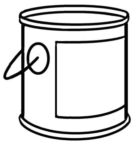 Bucket Clip Art Black And White Sketch Coloring Page