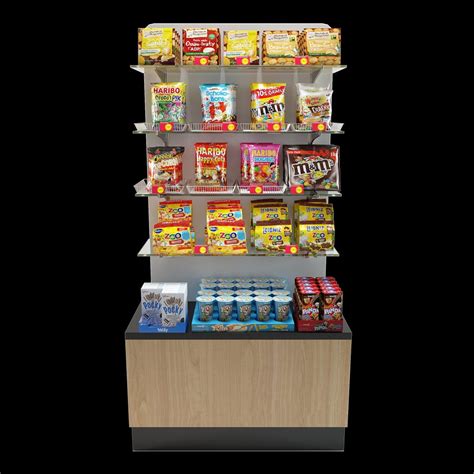 Snack Shelving Display 3d Model For Vray Corona