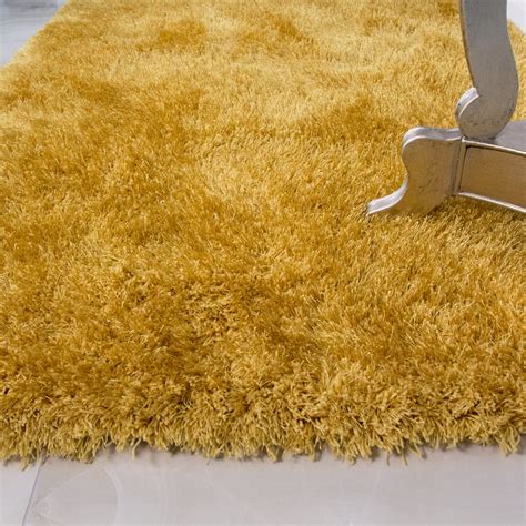 Choose from contactless same day delivery, drive up and more. Ochre Yellow Mustard Shaggy Rug Thick Anti Shed Deep Soft ...