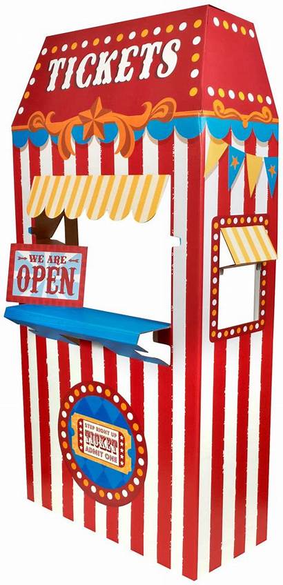 Ticket Booth Cardboard Stand Partybell
