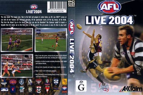 The creators have done their best to replicate the official rules. AFL Live 2004 | Game Cover