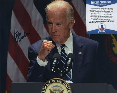President joe biden has sought to reverse his predecessor's signature immigration policies. President Joe Biden Signed Photo Color 8x10 Beckett Bas Coa