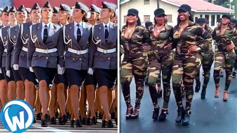 Most Beautiful Female Armed Forces In The World Youtube