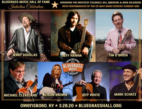 Inaugural Bluegrass Hall Of Fame Induction Celebration In March