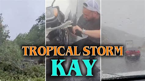 Tropical Storm Kay Causing Damage In California Tropicalstorm Tropicalstorms California